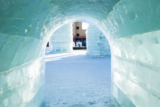 冬季内蒙古满洲里冰雕图片素材免费下载