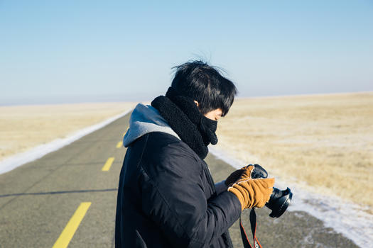 拍摄公路风景图片素材免费下载