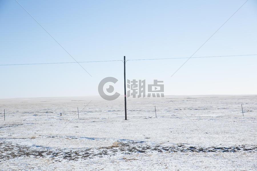 冬季内蒙古呼伦贝尔平原图片素材免费下载