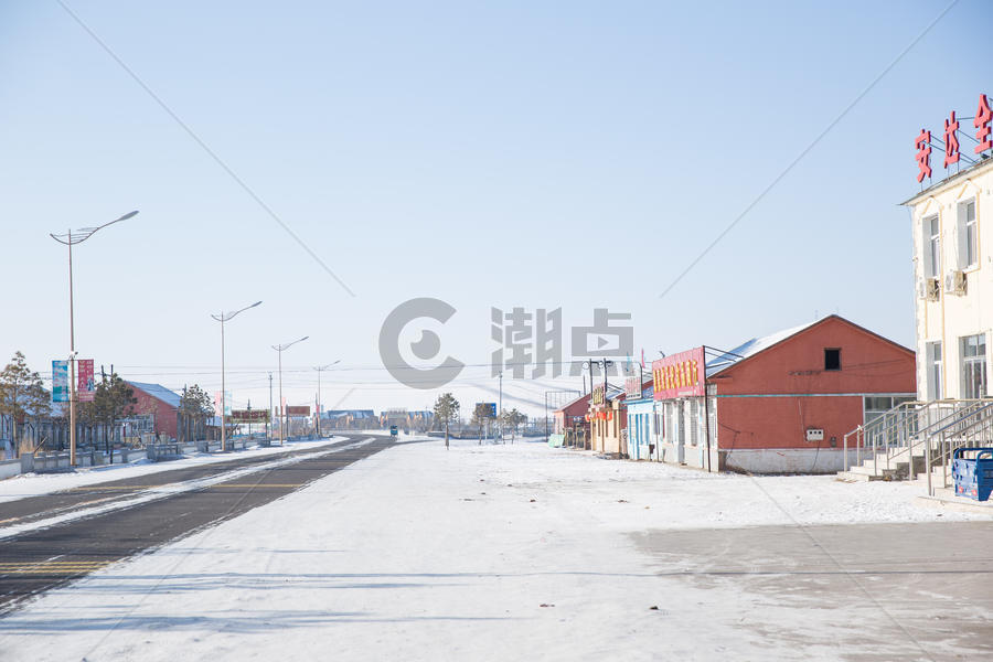 冬季内蒙古村庄图片素材免费下载
