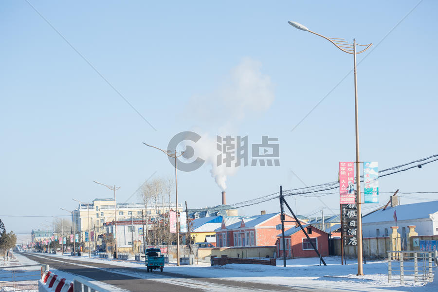 冬季内蒙古村庄图片素材免费下载