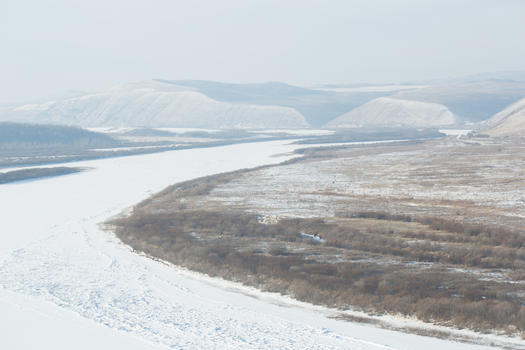 冬季内蒙古额尔古纳河风光图片素材免费下载