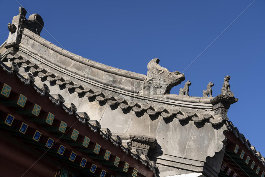 北京古建筑屋檐图片素材免费下载