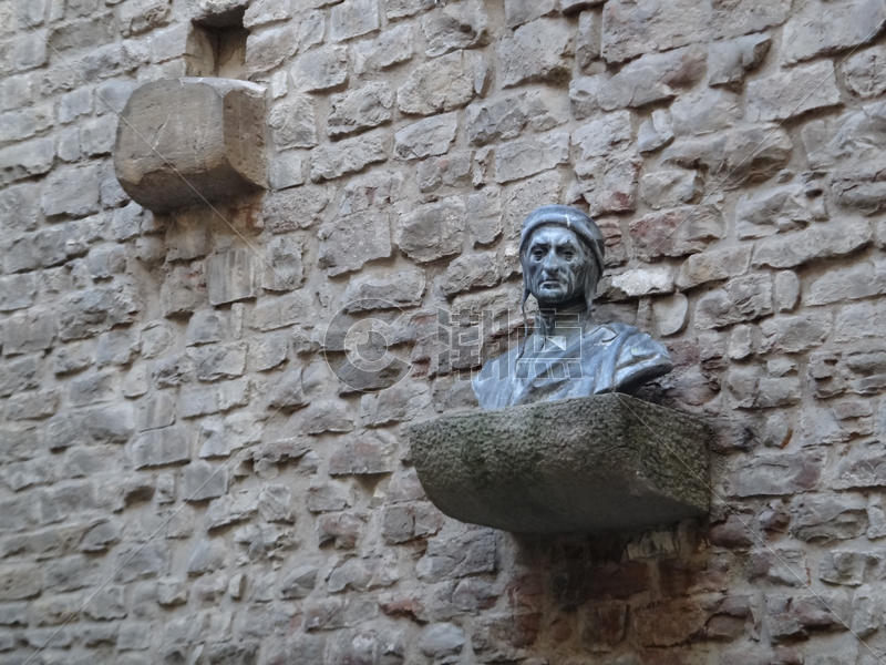 佛罗伦萨但丁雕塑图片素材免费下载