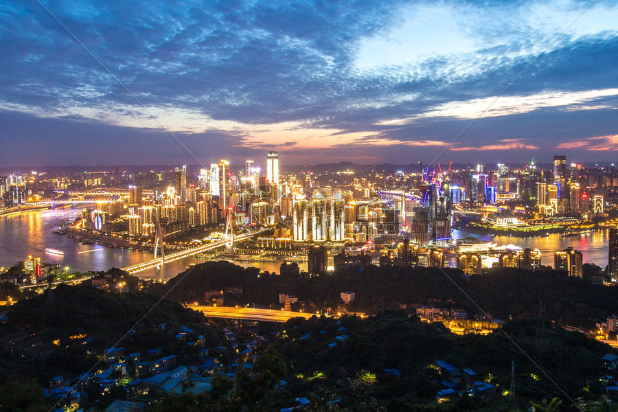 重庆城市夜景图片素材免费下载