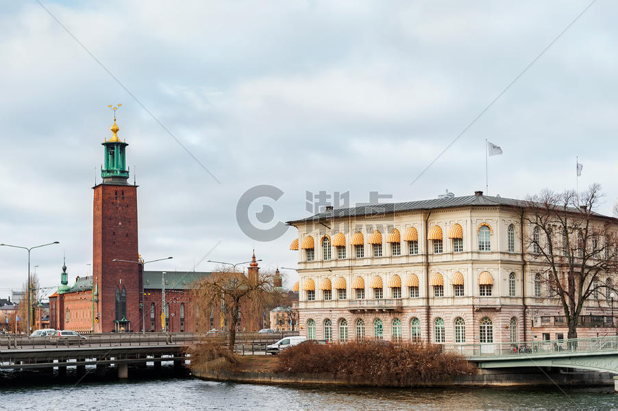 瑞典斯德哥尔摩市政厅图片素材免费下载
