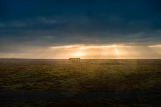 冰岛火山岩暮色图片素材免费下载