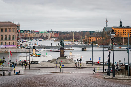 瑞典斯德哥尔摩港湾图片素材免费下载