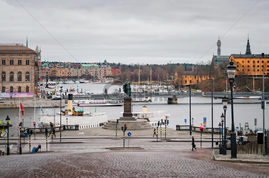 瑞典斯德哥尔摩港湾图片素材免费下载