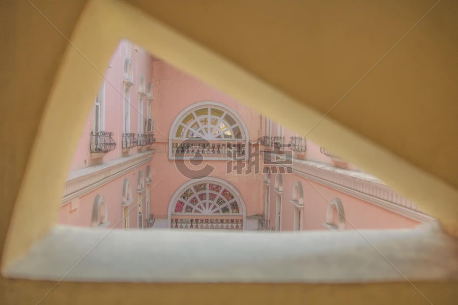 福州中州岛粉色宫殿图片素材免费下载