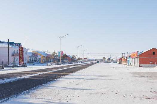 冬天的北方村庄图片素材免费下载