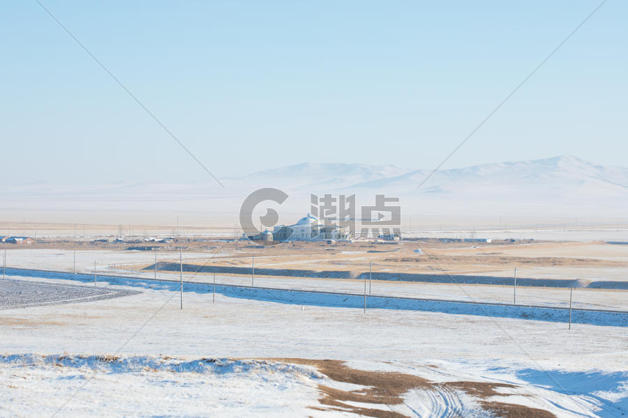 内蒙古冬季雪原风光图片素材免费下载