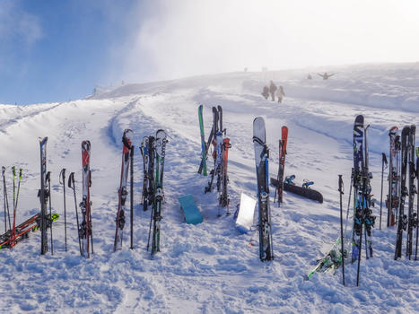 瑞士铁力士山滑雪图片素材免费下载