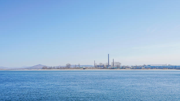 鸭绿江对岸朝鲜图片素材免费下载