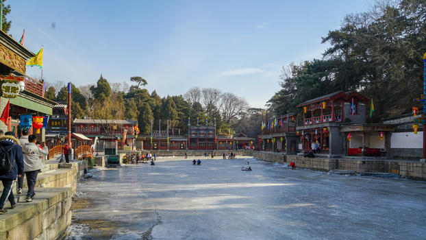 冬日北京颐和园风光图片素材免费下载