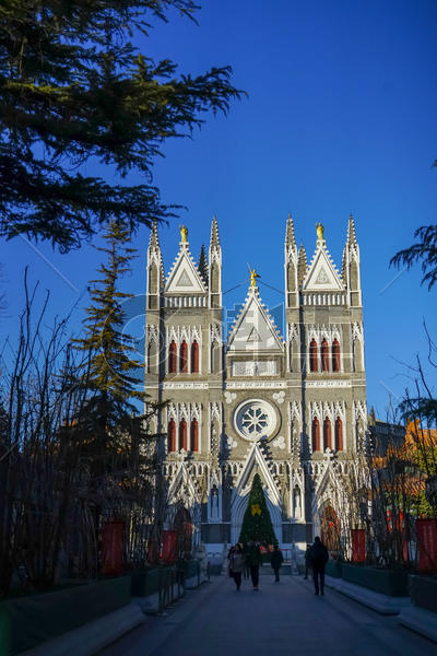 北京西什库教堂外景图片素材免费下载