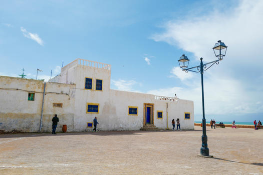 摩洛哥欧代亚城堡图片素材免费下载