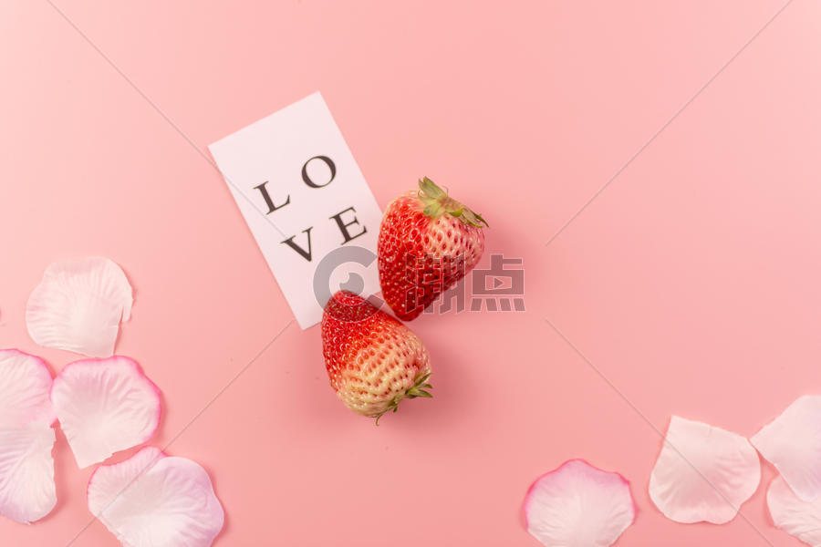 情人节草莓背景图片素材免费下载