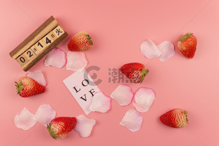 情人节草莓背景图片素材免费下载