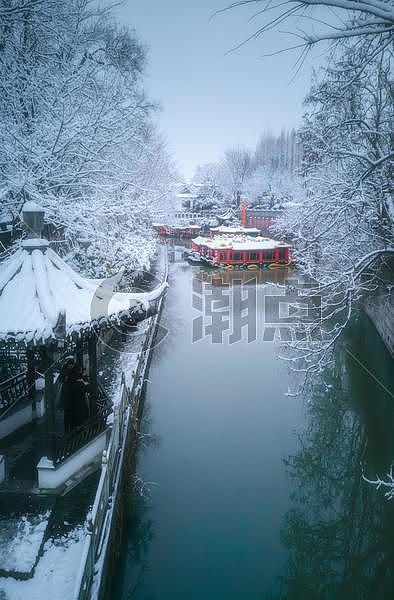 雪后扬州城图片素材免费下载