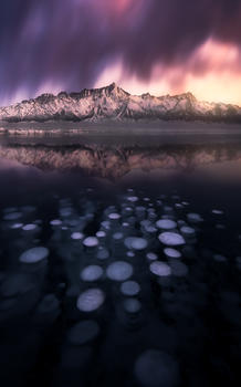 赛里木冰泡湖图片素材免费下载