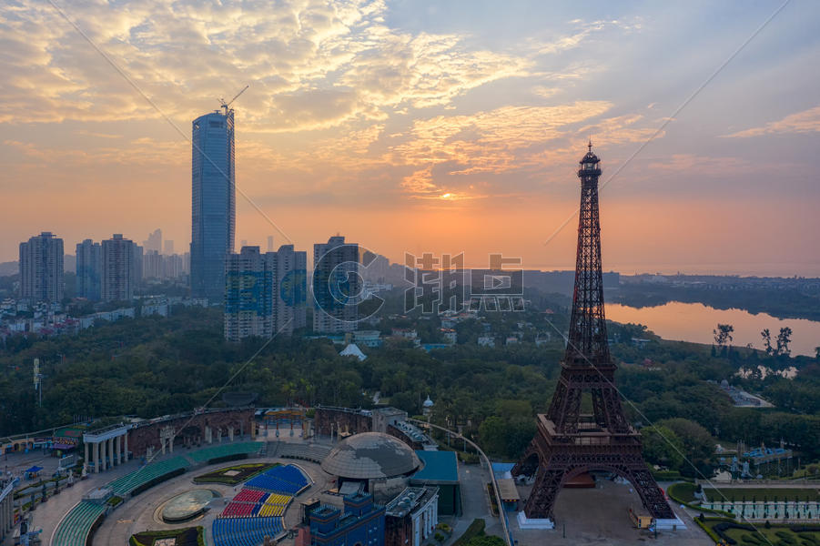 深圳世界之窗巴黎铁塔图片素材免费下载