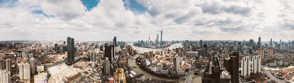 上海全景城市风光图片素材免费下载
