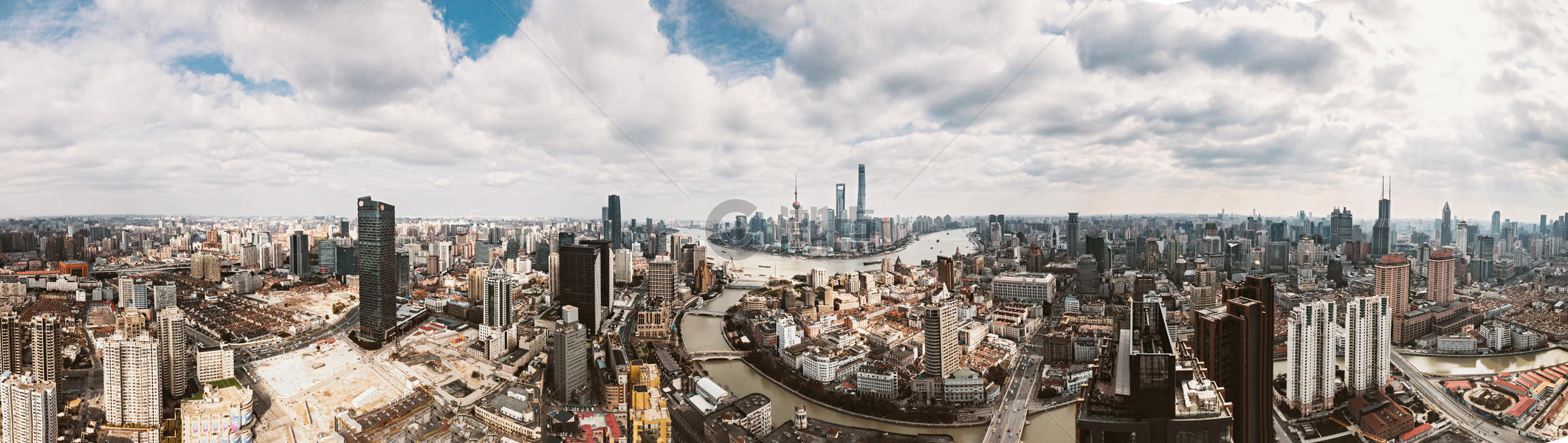 上海全景城市风光图片素材免费下载