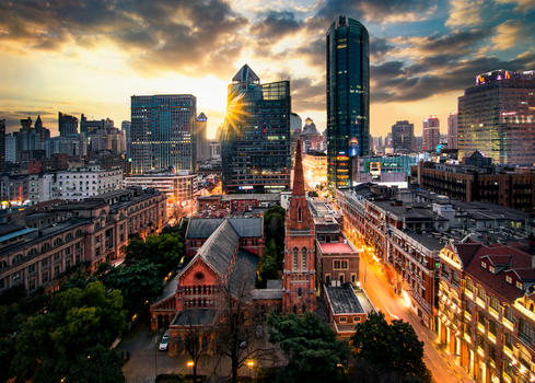上海圣三一教堂图片素材免费下载