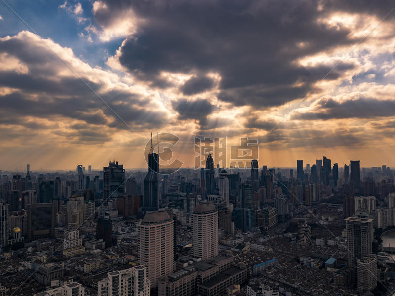 上海航拍建筑图片素材免费下载