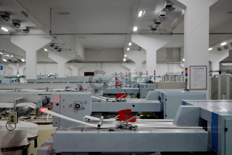 现代纺织厂纺织机器图片素材免费下载