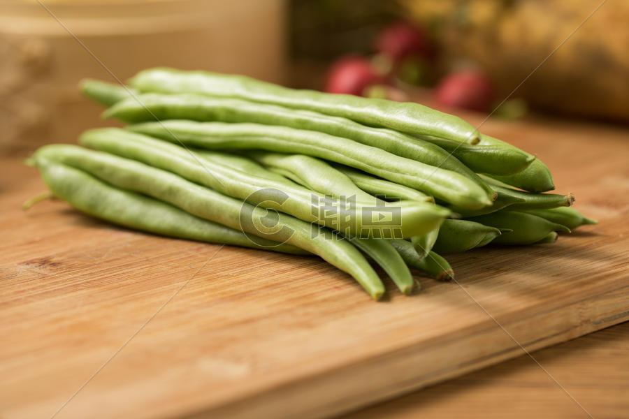 新鲜蔬菜四季豆图片素材免费下载