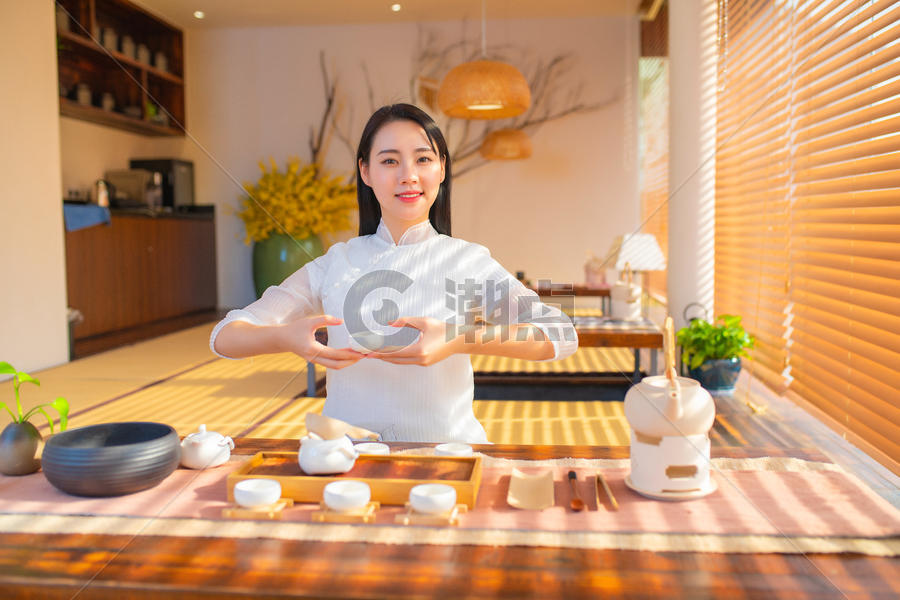 古装美女请茶动作摄影图6720*4480图片素材免费下载-编号940102-潮点视频