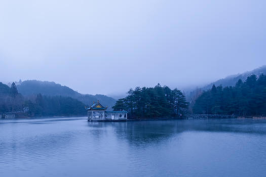 江西九江庐山如琴湖景区图片素材免费下载
