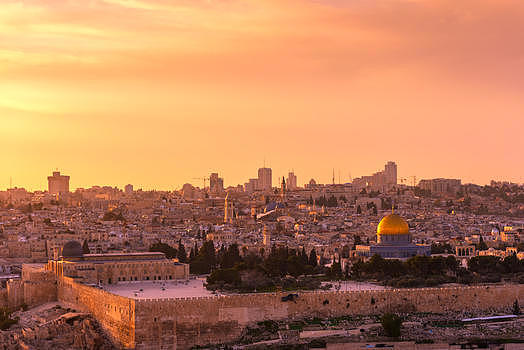 日暮耶路撒冷圣殿山图片素材免费下载