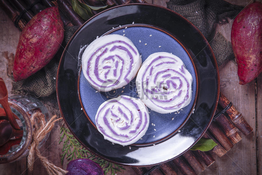 紫薯馒头图片素材免费下载