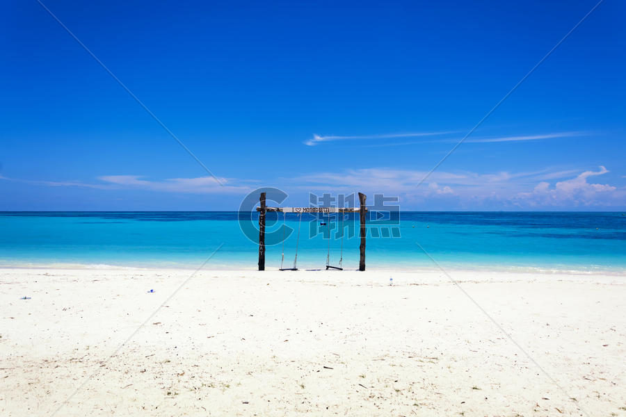 马来西亚沙巴环滩岛海滩图片素材免费下载