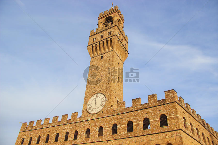 佛罗伦萨老市政厅钟楼图片素材免费下载