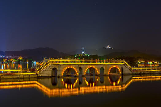 广东惠州西湖夜景图片素材免费下载