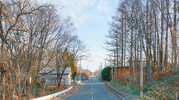日本北海道阿寒摩周国立公园道路图片素材免费下载