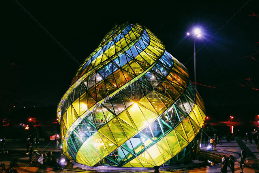 越南大叻玻璃建筑 图片素材免费下载