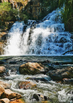 越南大叻达坦拉瀑布图片素材免费下载