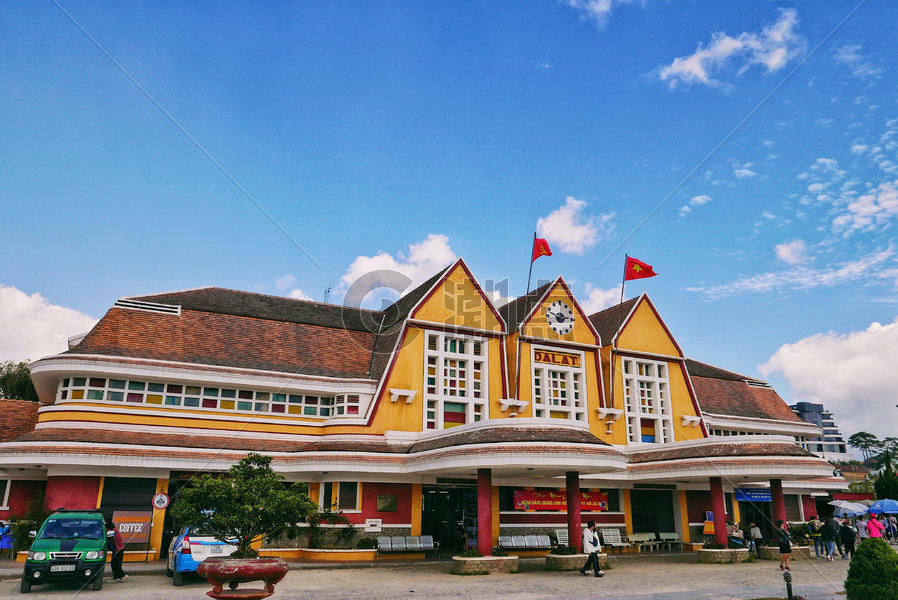 越南法式建筑大叻火车站图片素材免费下载