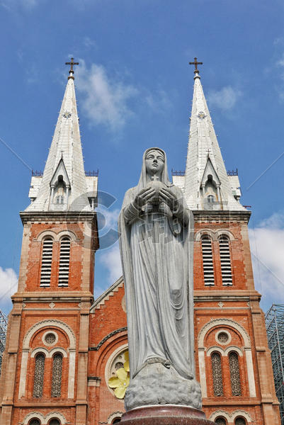 越南西贡圣母玛利亚天主教堂图片素材免费下载