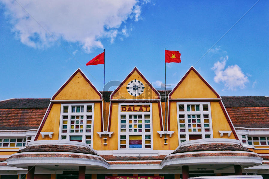 越南最美车站大叻旧火车站图片素材免费下载