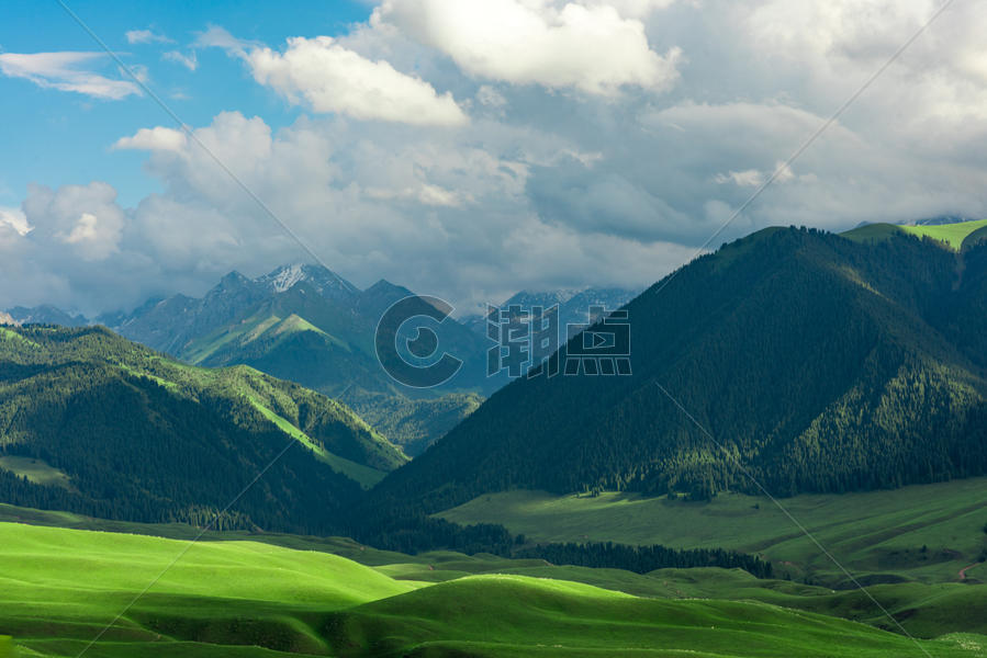 新疆天山草原天气图片素材免费下载