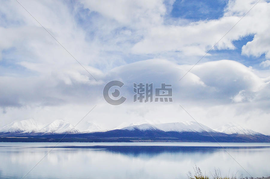 新西兰南岛雪山湖泊图片素材免费下载