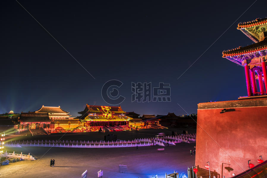 北京故宫紫禁城上元之夜图片素材免费下载
