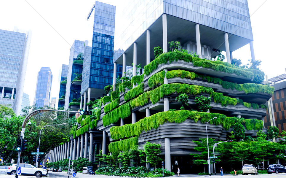 新加坡绿色建筑图片素材免费下载