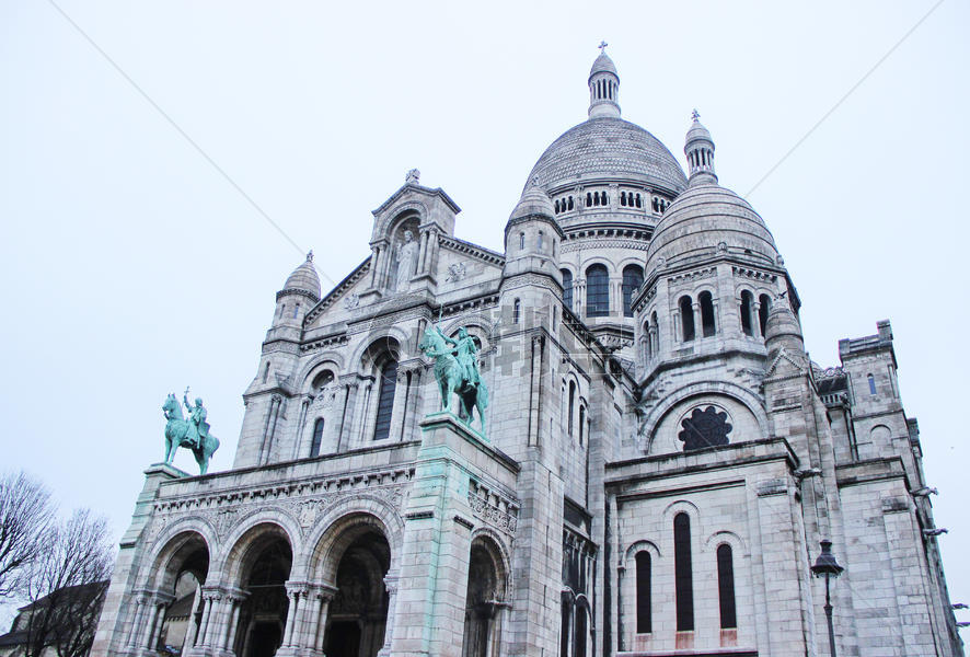 法国巴黎圣心大教堂图片素材免费下载